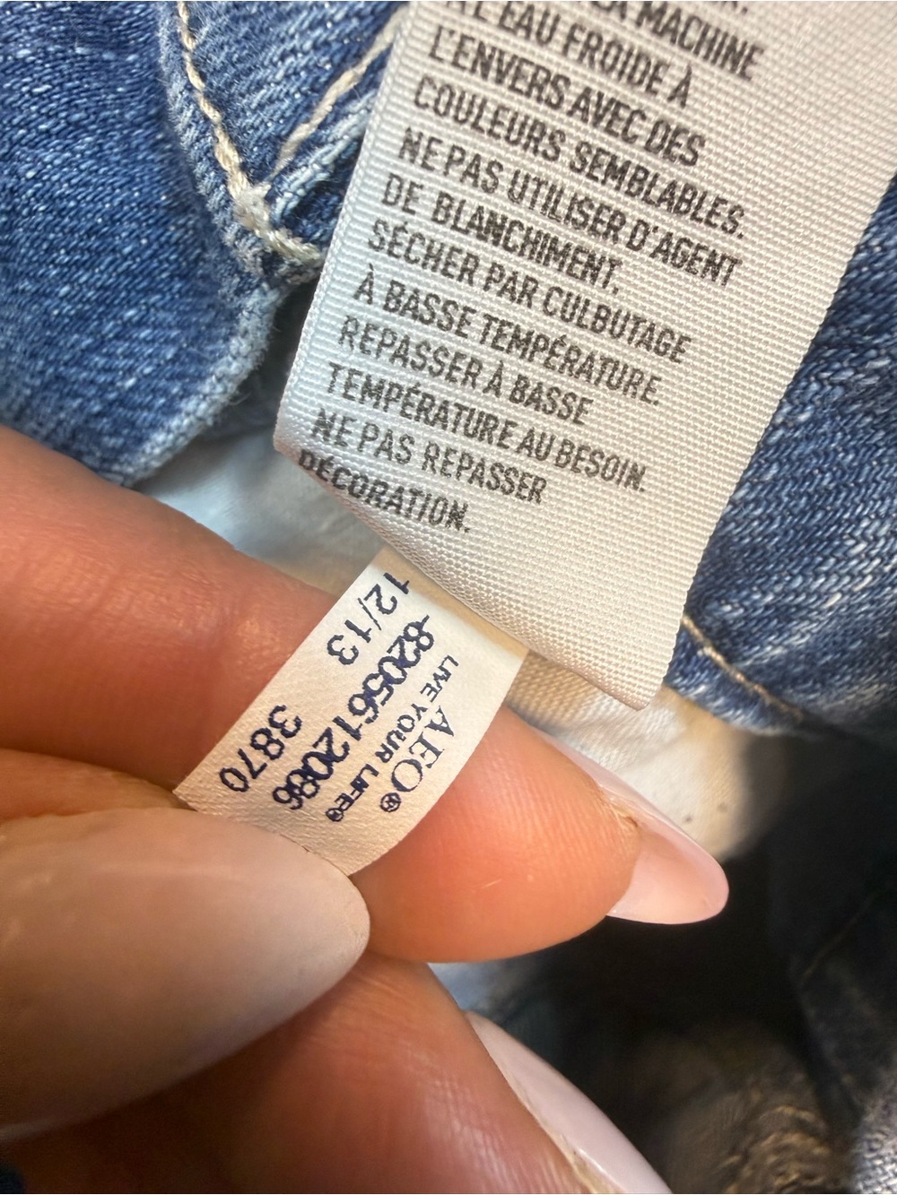 American Eagle Outfitters Light Blue Denim Short Overalls Large - Picture 8 of 9